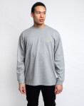 Carhartt WIP L/S Chase T-Shirt Grey Heather / Gold L