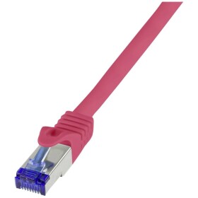 LogiLink C6A044S RJ45 sieťové káble, prepojovacie káble CAT 6A S/FTP 1.50 m červená 1 ks; C6A044S