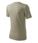 Klasické nové pánske tričko light khaki S