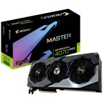 GIGABYTE GeForce RTX 4070 SUPER AORUS MASTER 12GB / 1980 - 2655 MHz / 12GB GDDR6x / 192-bit / 1x HDMI + 3x DP / (16) (GV-N407SAORUS M-12GD)