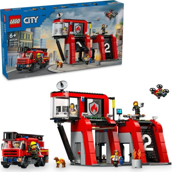 LEGO® City 60414 Hasičská stanica s hasičským vozidlom