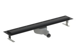 Sprchový žľab SAT 85 cm nerez čierny ZLAB90NRZBL ZLAB90NRZBL