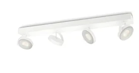 Philips Clockwork 4x4.5W biela / LED bodové svietidlo / 2000 lm / 2200-2700 K / stmievateľné / IP20 (SKL000242382)