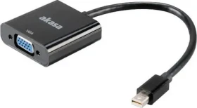 AKASA redukcia z HDMI na VGA / AK-CBHD15-20BK / 20cm / (AK-CBHD15-20BK)