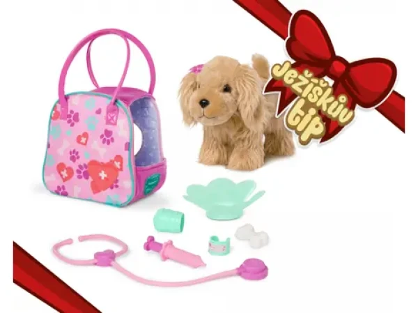 Pucci Pups Kokeršpaniel v kabelke s veterinárskou sadou