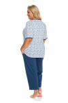 Dámske pyžamo 5290 plus - Doctornap Bílá XL