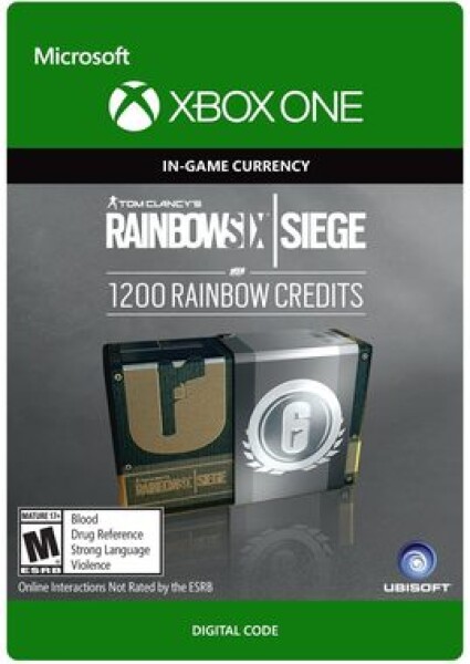 XONE Tom Clancy#39;s Rainbow Six: Siege - 1200 Rainbow kreditov / Elektronická licencia / Akčné / od 18 rokov / Herná mena (7F6-00106)