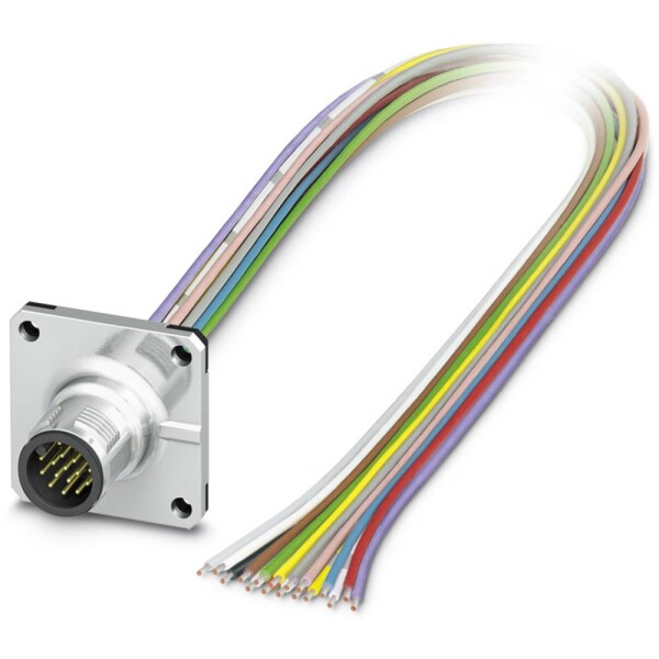 Flush-type connector SACC-SQ-M12MS-17CON-25F/0,5 1441600 Phoenix Contact; 1441600