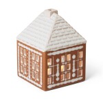 KÄHLER Porcelánový svietnik Gingerbread Lighthouse Small