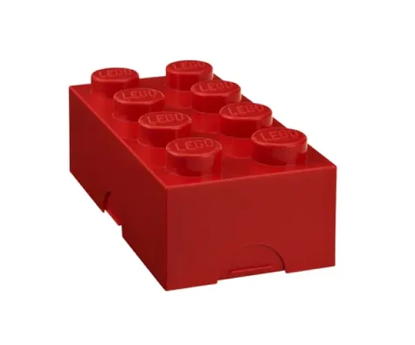 Lego box na desiatu 100 x 200 x 75 mm - červená (6040231730)