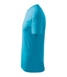 Ťažké unisex tyrkysové tričko XL