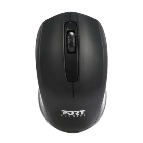 PORT CONNECT Wireless OFFICE čierna / bezdrôtová myš / USB 2.4GHz dongle / 1000 DPI / 2x AAA (900508-PC)