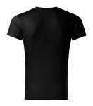 Pánske tričko Slim Fit s výstrihom do V čierne XL
