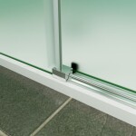 H K - Posuvné sprchové dvere DIAMOND FROST 156-160x195cm, ľavý variant SE-DIAMONDFROSTL160SET