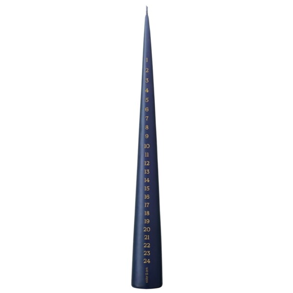 Ester & erik Adventná sviečka Cone 37 cm – 28 Royal Navy