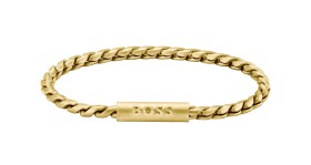Hugo Boss Fashion pozlátený náramok pre mužov Doran 1580696