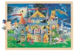 GOKI Drevené puzzle Rozprávková hodina