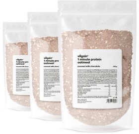 Vilgain Minútová proteínová kaša – 3× Kokos s mliečnou čokoládou 400 g