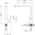 MEXEN/S MEXEN/S - Kevin granitový drez s odkvapkávačom vrátane batérie Rita, čierna/strieborná metalík 6517-73-670300-70-B