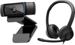 Logitech C920 HD Pro + H390 / Webkamera so slúchadlami / USB