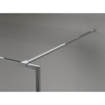 MEXEN/S - Kyoto-F Sprchová zástena WALK-IN s rámom 125 x 202, transparent 8 mm, chróm 800-125-104-01-00