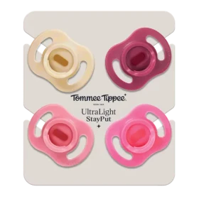 Tommee Tippee Silikónový Cumlík Ultra-light 6-18m, 4 ks, GIRL (433615)