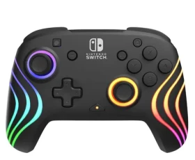 PDP Afterglow Wave černá / Herní ovladač / bezdrátový / Nintendo Switch / Programovatelná tlačítka / Podsvícení (500-252-BK)