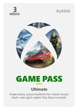 Microsoft Game Pass Ultimate 3M / prístup na 3 mesiace / fyzická licencia (QHX-00006.promo)