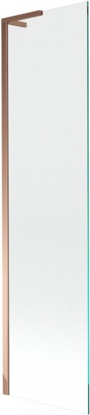 MEXEN/S - Next L vaňová zástena FIX 90 x 150, transparent, ružové zlato 895-090-000-03-00-60