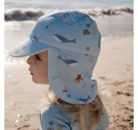 Little Dutch Ocean Friends veľ. 3 / Detská plážová šiltovka / S ochranou krku / 2-4 roky (CL26030853LD)