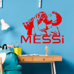 Veselá Stena Samolepka Lionel Messi pohár Farba: béžová, Veľkosť: 100 x 75 cm