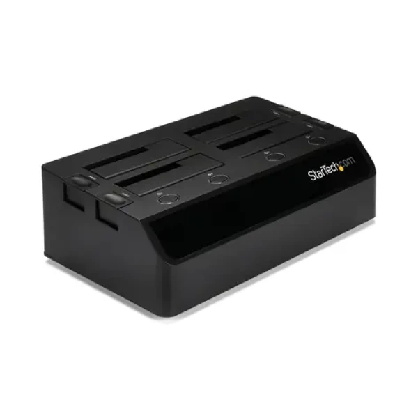 StarTech USB 3.0 4-Bay dok pre HDD a SSD / Dokovacia stanica / 2,5 "a 3,5" SATA / USB 3.0 / čierna (SDOCK4U33)