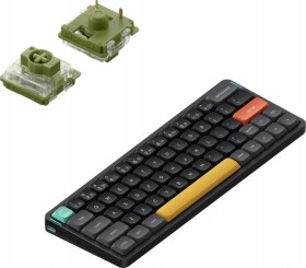 Nuphy - Air60 V2 Wireless Mechanical Keyboard - Bezdrôtová Klawiatura Mechaniczna Slim Basalt Black Moss