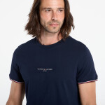 Tričko Tommy Hilfiger Tommy Logo Tipped Tee Blue M