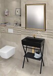 ISVEA - SISTEMA keramické umývadlo 60x42cm, čierna mat 10SF50060-2N