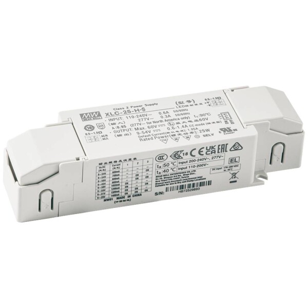 MEAN WELL XLC-25-H-DA2SN LED driver 25.0 W 0.3 - 1.1 A 9 - 54 V; XLC-25-H-DA2SN