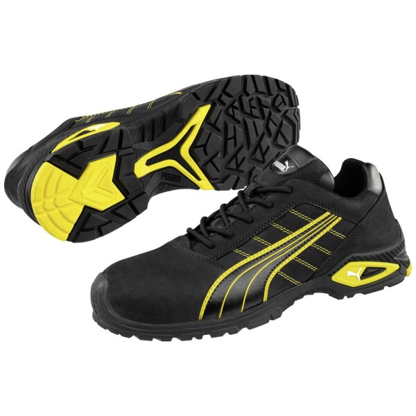 PUMA Safety Sicherheitshalbschuh S3 AMSTERDAM Gr.40 schwarz/gelb, Nubukleder, Alukappe 642710-40 bezpečnostná obuv S3 Veľkosť topánok (EU): 40 čiernožltá 1 pár; 642710-40