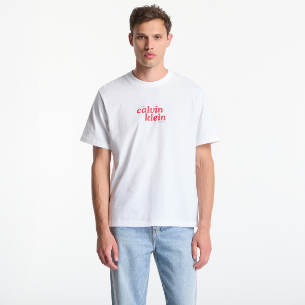 Tričko Calvin Klein Jeans Ss 20S Calvin Klein Trvl Font Graphic Tee Bright White S