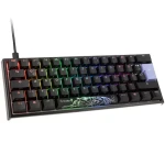 Ducky One 2 Pro Mini Cherry MX-Silver čierna / herná klávesnica / podsvietená / drôtová USB-C / DE (DKON2061ST-PDEPDAZT2)