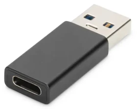 Digitus USB-A na USB-C čierna / Redukcia / USB 3.0 / 5 Gbit/s (AK-300524-000-S)