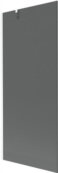 MEXEN/S - Next vaňová zástena FIX 80 x 150, grafit, biela 895-080-000-00-40-20