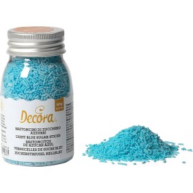 Cukrové zdobenie tyčinky modré 90 g - Decora - Decora