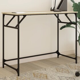VidaXL Biurko, dub sonoma, 100x45x76 cm, materiał drevopochodny, stal
