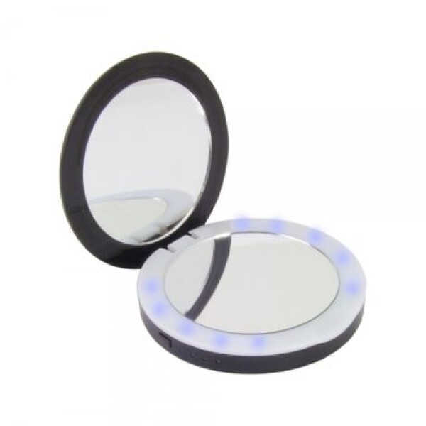 Esperanza MIRROR 3000 mAh čierna / Power Bank / 5V / 1.0-2.1A / USB / LED podsvietenie / zrkadlo (EMP121K - 5901299940846)