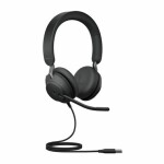 JABRA Evolve2 40 SE Stereo USB-A (MS) čierna / Slúchadlá / mikrofón / USB / MS Stereo (24189-999-999)