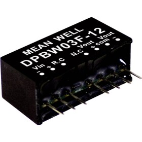 MEAN WELL DPBW03F-12 DC / DC menič napätia, modul 125 mA 3 W Počet výstupov: 2 x; DPBW03F-12