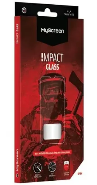 MyScreen Protector ImpactGLASS čierna / Ochranné sklo / pre Apple iPhone 13 mini / hybridný / 8H (M5814IMPG)