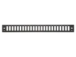 Equip Patchpanel 24x SC-Duplex čierny / Patch panel / Optický / 1U / 19" / oceľ (337102)