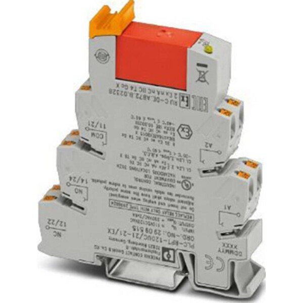 Phoenix Contact PLC-RPT-120UC/21-21/EX reléový modul, 120 V/AC, 6 A, 2 prepínacie, 10 ks; 2909515