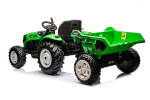Mamido Elektrický traktor s prívesom pre deti HC-306 24V svetlo zelený